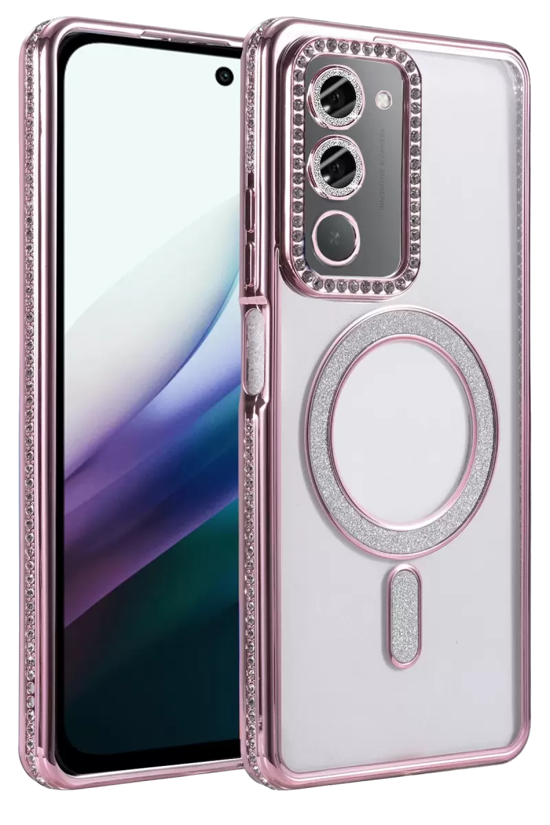 Newface Xiaomi Redmi 15 4G Joke Simli Magneticsafe Kılıf - Pembe