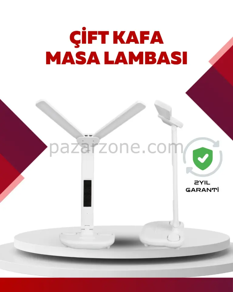 Göz Koruyucu LED Okuma Lambası | Titreşimsiz Işık, Kalemlik ve Stand Fonksiyonlu
