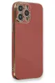 Newface Apple iPhone 13 Pro Kılıf Volet Silikon - Kırmızı