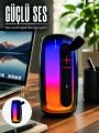 RGB Işıklı Bluetooth Hoparlör Güçlü Ses Type-C Şarjlı Taşınabilir Kablosuz Speaker