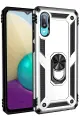 Newface Samsung Galaxy A02 Kılıf Sofya Yüzüklü Silikon Kapak - Gümüş