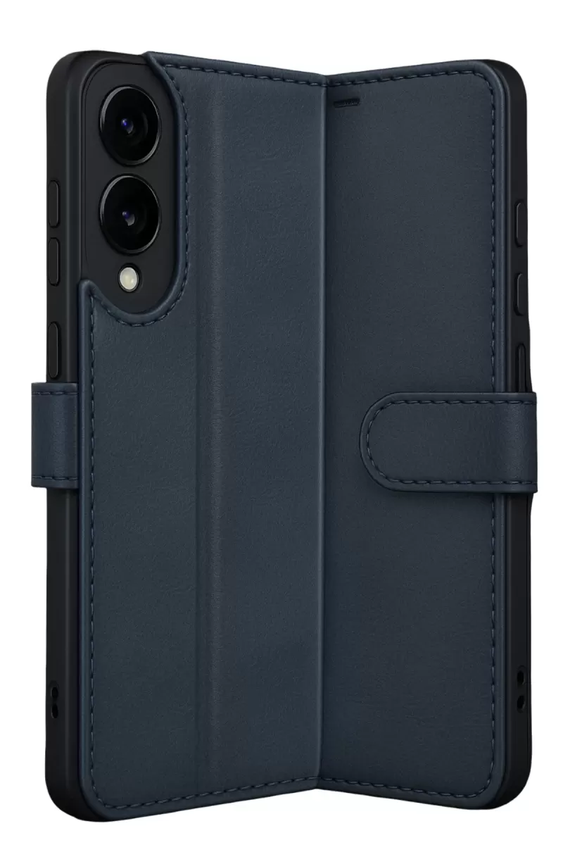 Newface Samsung Galaxy S25 Edge Trend S Plus Kapaklı Kılıf - Lacivert