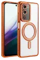 Newface Xiaomi Redmi 15 4G Joke Simli Magneticsafe Kılıf - Turuncu