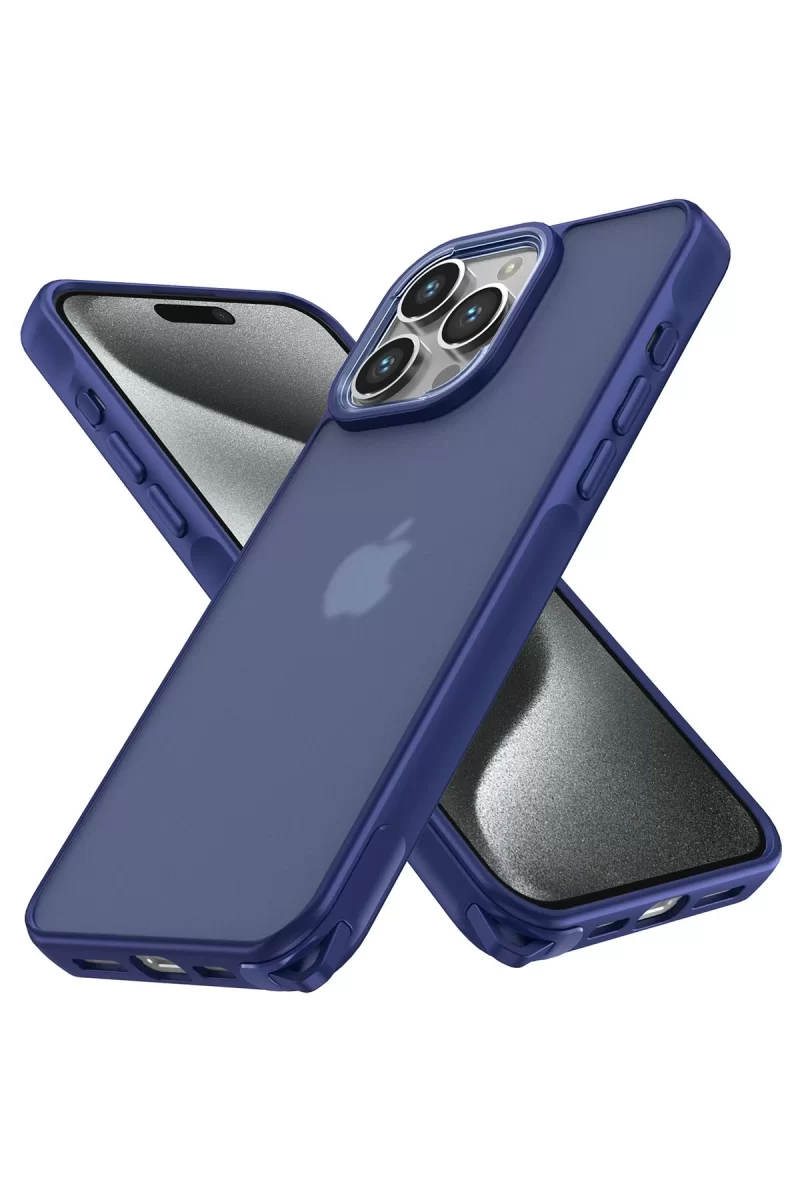 Newface Apple iPhone 14 Pro Max Kılıf Elegant Kapak - Lacivert