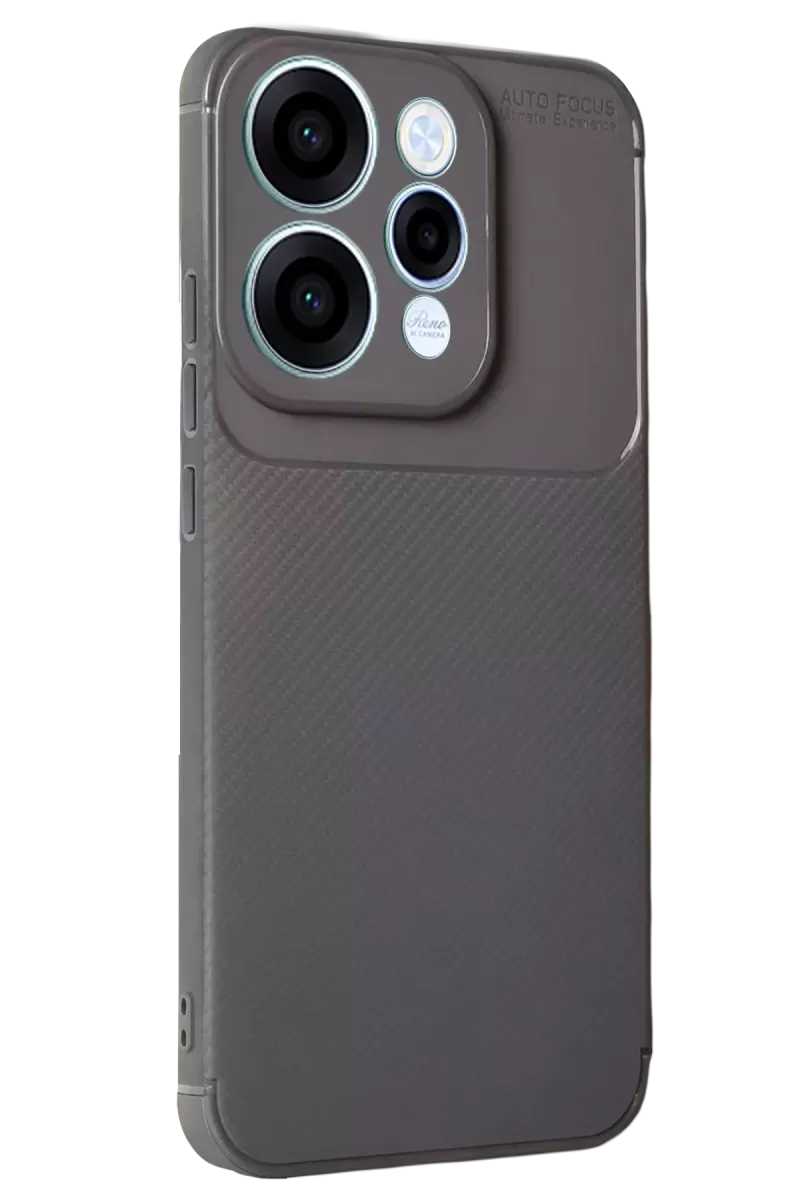 Newface Oppo Reno 15 Auto Focus Karbon Kapak - Gri