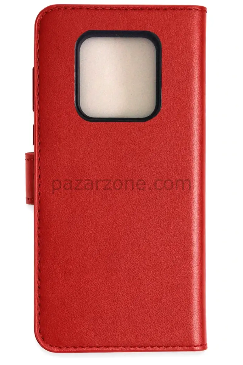 Newface Tecno Camon 16 Prime Trend S Plus Kapaklı Kılıf - Kırmızı