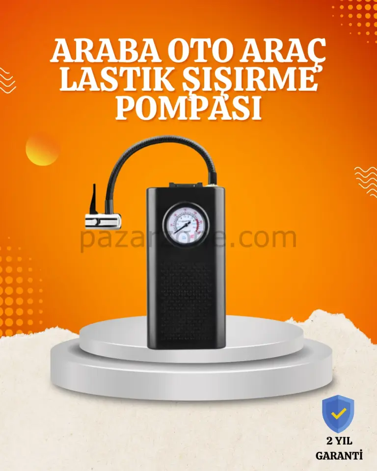 Taşınabilir Elektrikli Oto Motosiklet Bisiklet Lastik Şişirme Pompası