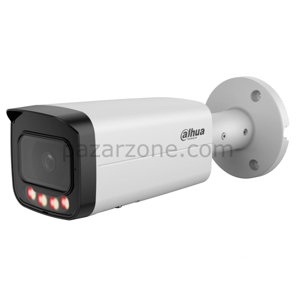 DAHUA IPC-HFW21249T-AS-IL  12Mpix, 3,6mm Lens,SD Kart, Smart Dual Light, H265+, 30Mt Gece Görüşü, IP67, Dahili Mikrofon, PoE Bullet IP Kamera (Beyaz)