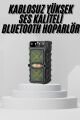 Bluetooth Hoparlör Yüksek Ses Kaliteli Büyük Boy Çift Çıkışlı Ses Bombası