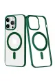 Newface Apple iPhone 14 Pro Max Kılıf Element Magneticsafe Sert Kapak - Köknar Yeşili