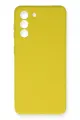 Newface Samsung Galaxy S21 FE Kılıf Nano içi Kadife Silikon - Sarı