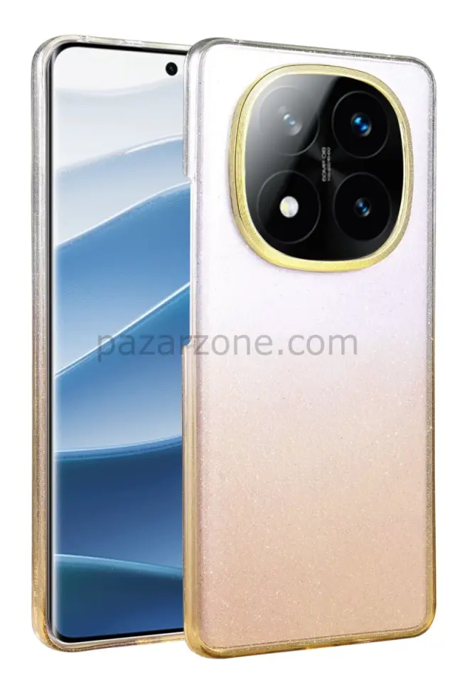 Newface Xiaomi Redmi Note 14 Pro 5G Glossy Kapak - Çöl Titanyum