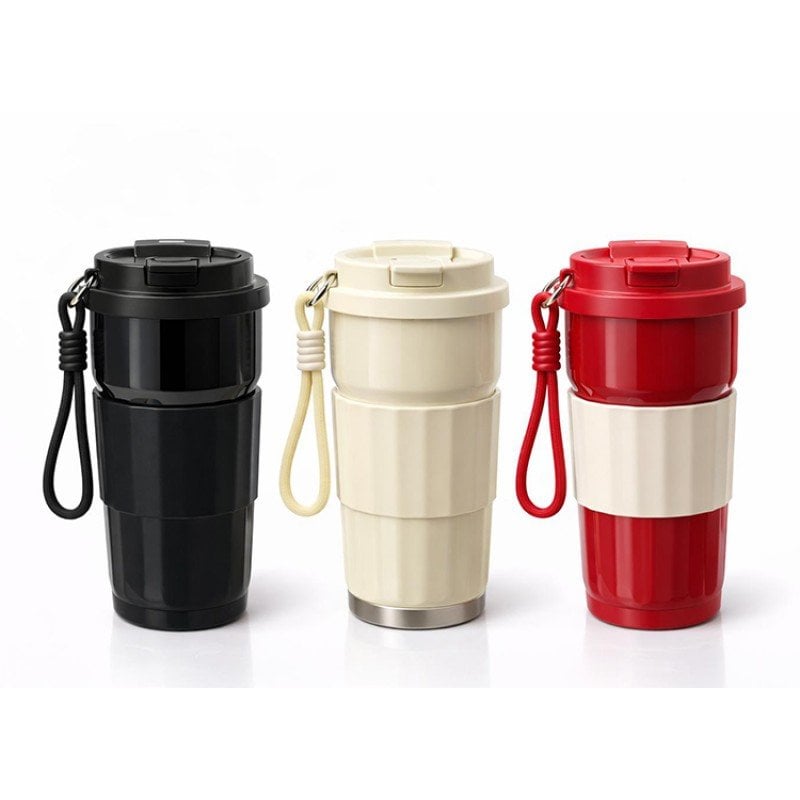 Paslanmaz Çelik Silikon Sleeve Termos Bardak