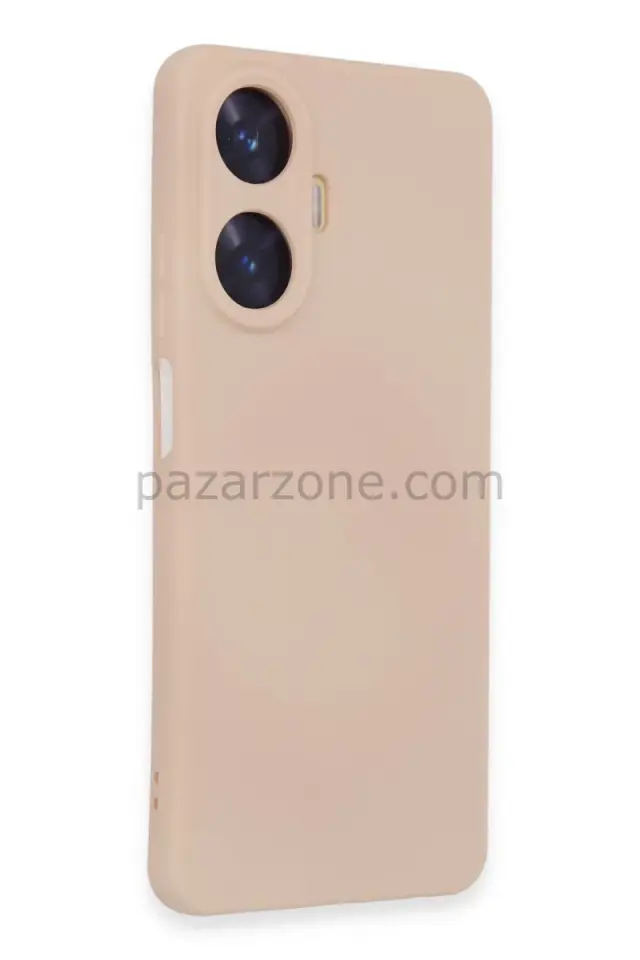 Newface Realme C55 Kılıf Nano içi Kadife Silikon - Pudra