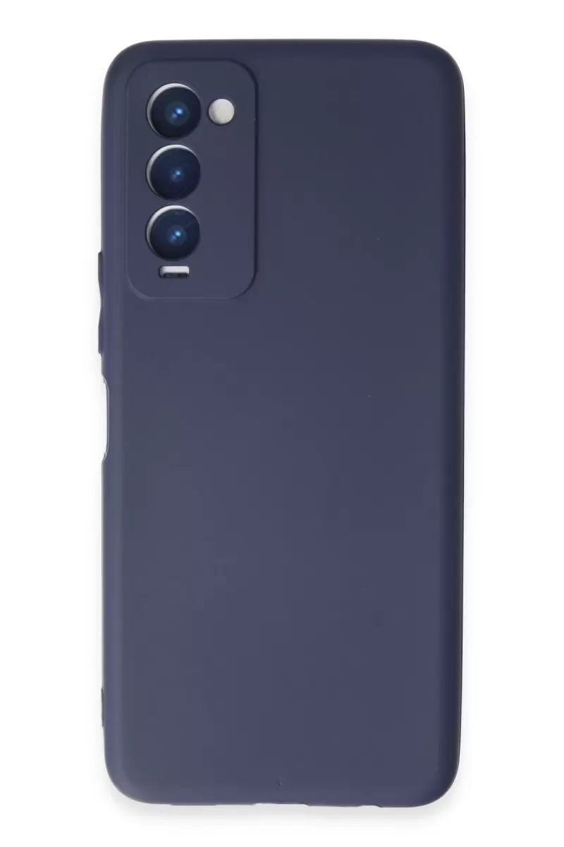 Newface Tecno Camon 18 Kılıf First Silikon - Lacivert
