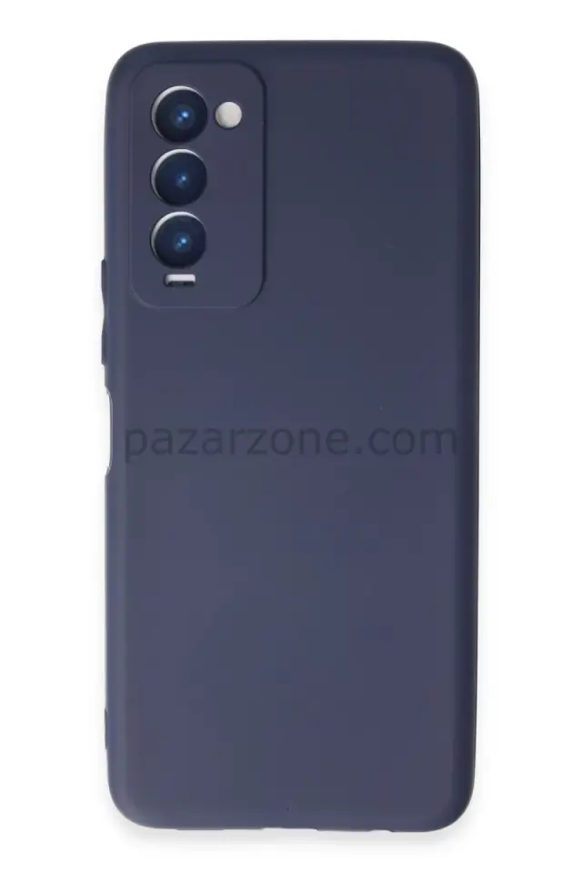 Newface Tecno Camon 18 Kılıf First Silikon - Lacivert
