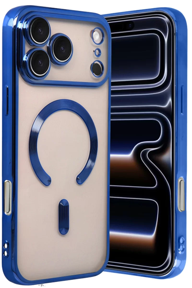 Newface Apple iPhone 17 Pro Kross Magneticsafe Kapak - Lacivert