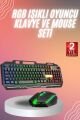 RGB Işıklı Gaming Oyuncu Klavye Q Klavye Mouse Hediyeli