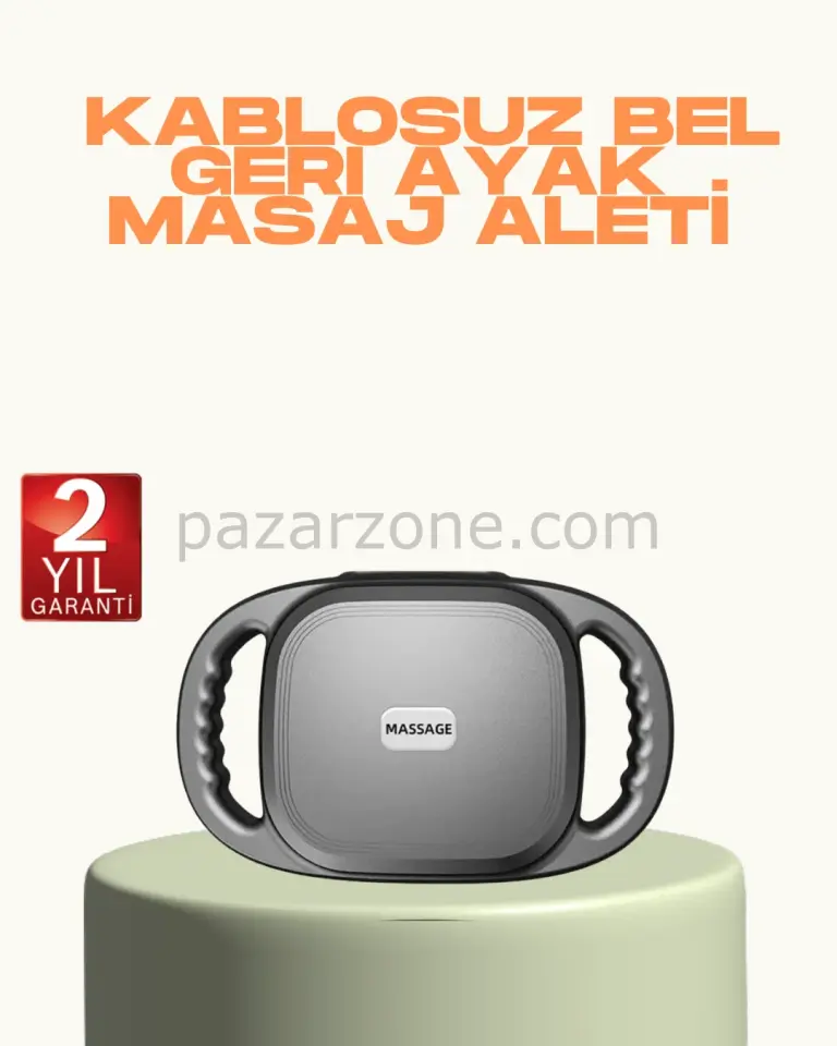 2000 mAh Şarjlı Masaj Tabancası 6 Başlık Ayarlı Güçlü Masaj Cihazı