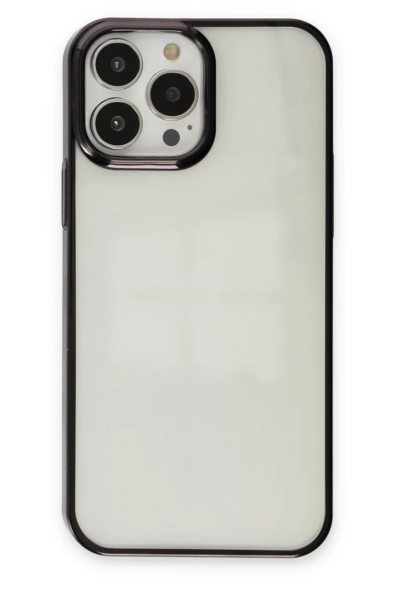 Newface Apple iPhone 14 Pro Max Kılıf Element Silikon - Siyah
