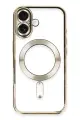Newface Apple iPhone 16 Kılıf Kross Magneticsafe Kapak - Gold