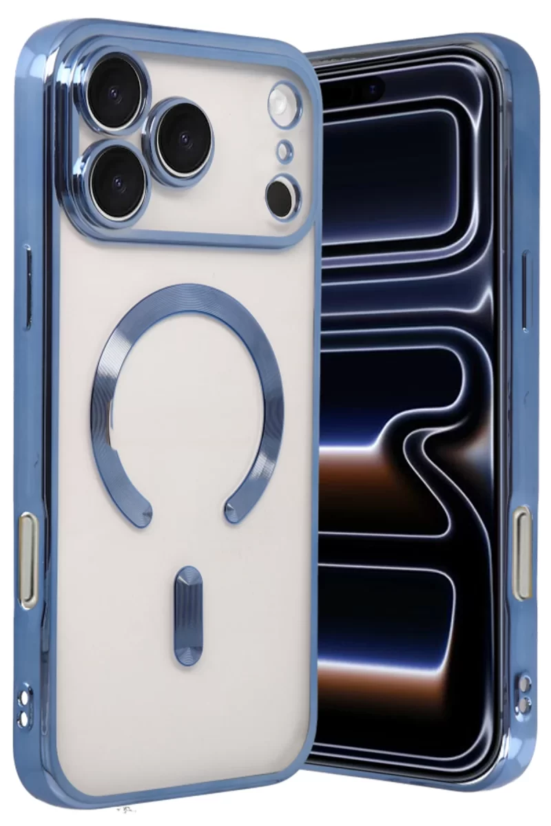 Newface Apple iPhone 17 Pro Kross Magneticsafe Kapak - Sierra Blue