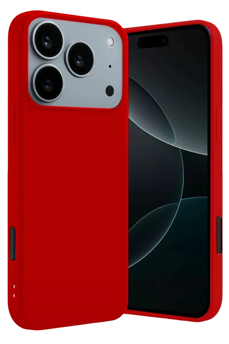 Newface Apple iPhone 17 Pro Max First Silikon - Kırmızı