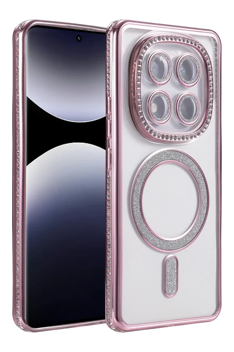 Newface Xiaomi Redmi Note 14 Pro 5G Joke Simli Magneticsafe Kılıf - Pembe