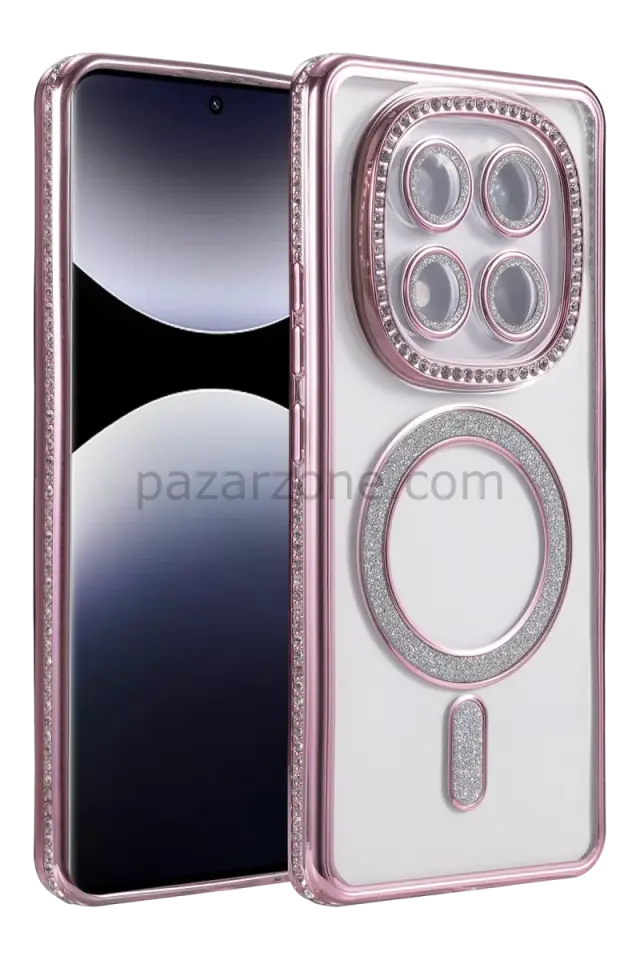 Newface Xiaomi Redmi Note 14 Pro 5G Joke Simli Magneticsafe Kılıf - Pembe