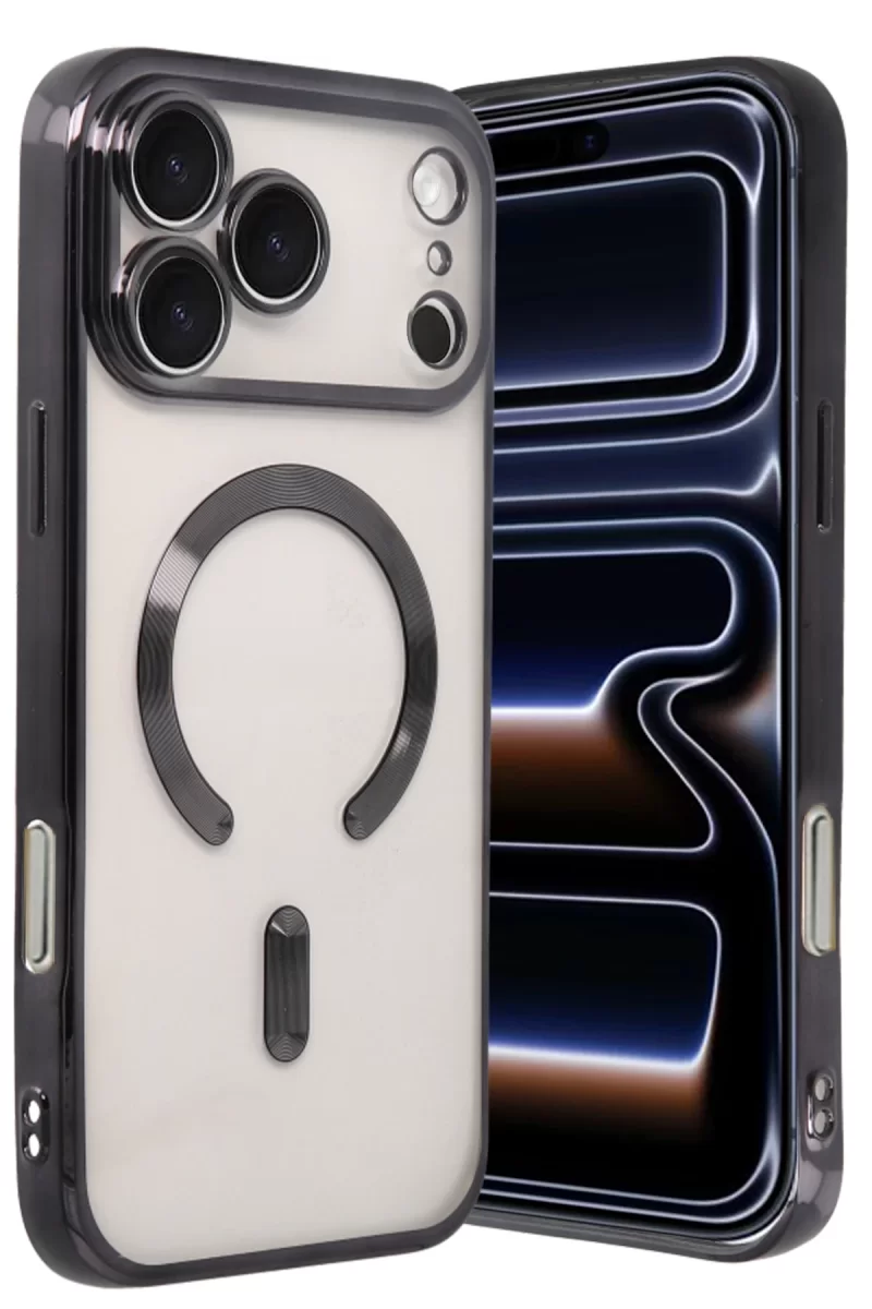 Newface Apple iPhone 17 Pro Kross Magneticsafe Kapak - Siyah