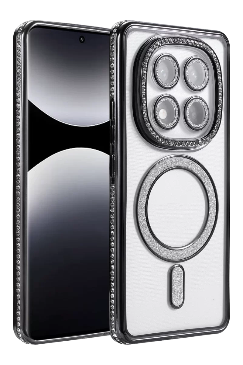 Newface Xiaomi Redmi Note 14 Pro 5G Joke Simli Magneticsafe Kılıf - Siyah