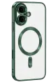 Newface Apple iPhone 16 Kılıf Kross Magneticsafe Kapak - Koyu Yeşil