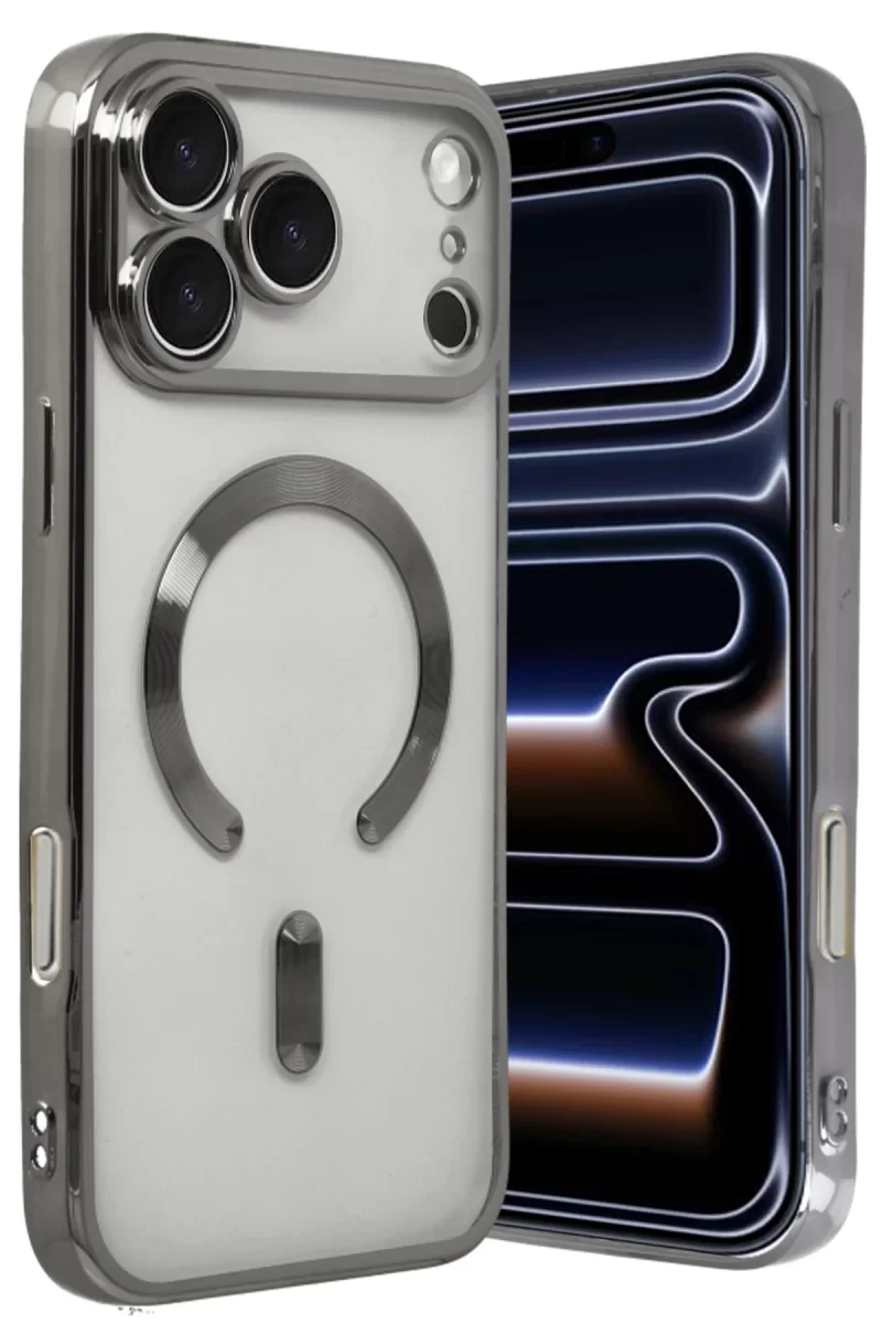 Newface Apple iPhone 17 Pro Kross Magneticsafe Kapak - Titan Gri
