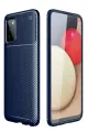 Newface Samsung Galaxy A02S Kılıf Auto Focus Karbon Kapak - Lacivert