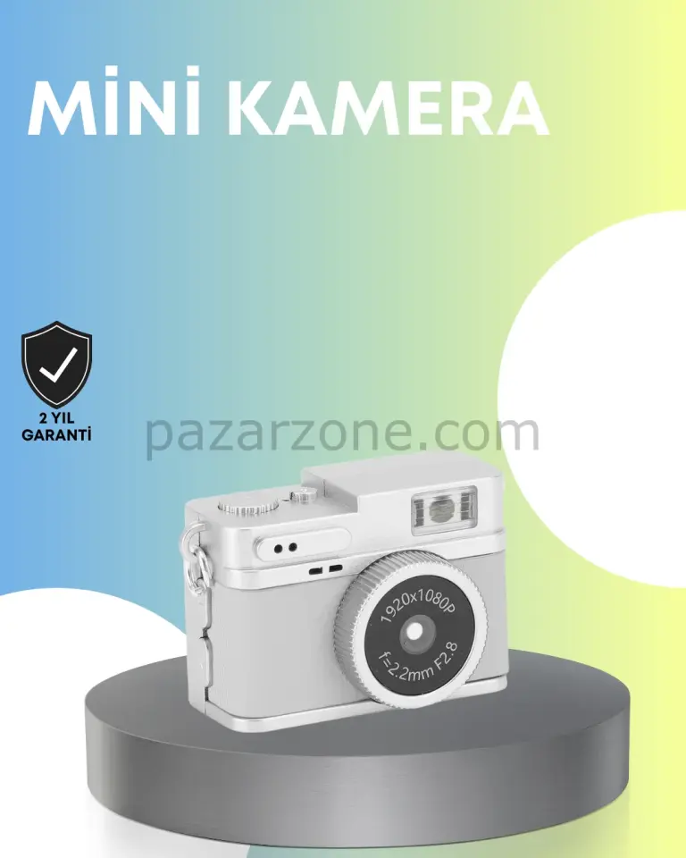 Mini Retro Dijital Kamera 1080P Full HD Dahili 128GB Hafızalı