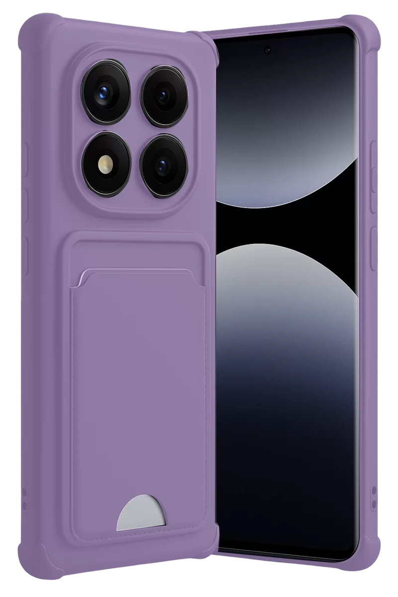 Newface Xiaomi Redmi Note 14 Pro 5G Kelvin Kartvizitli Silikon - Lila