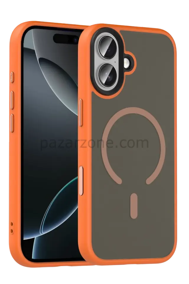 Joko Apple iPhone 17 Megane Magsafe Kapak - Turuncu