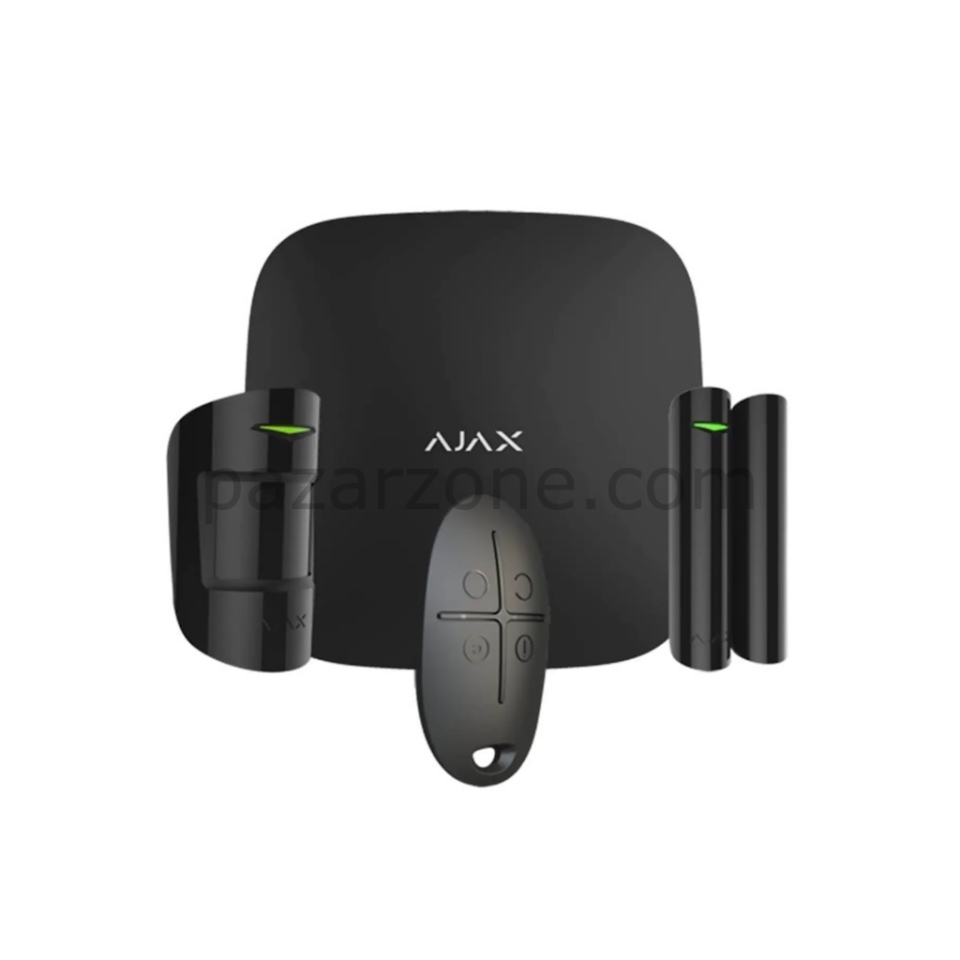 AJAX  StarterKit 4G, Kablosuz, Alarm Kiti, SİYAH