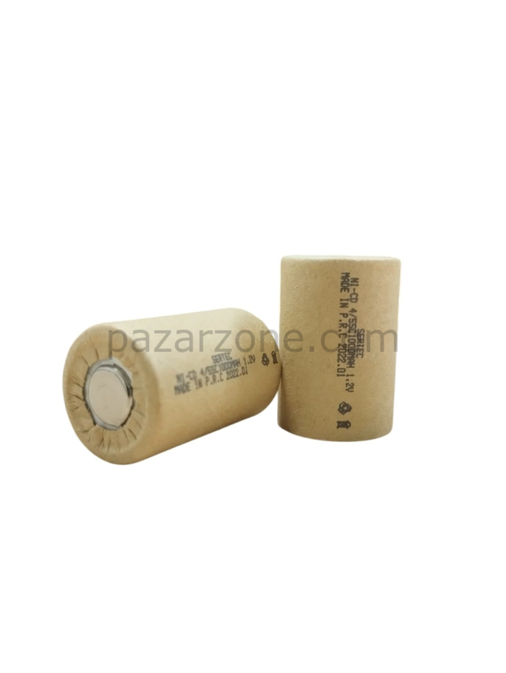 Sertec 1.2v Ni-cd  4/5 Sc 1000 Mah Kağıt Şarjlı Pil 3c (başsız/flat Head)