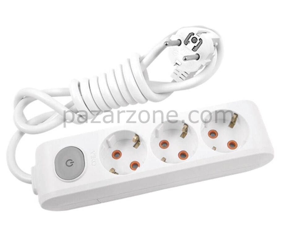 Viko Multi-let Kablolu Grup Priz 3 lü 5 Metre