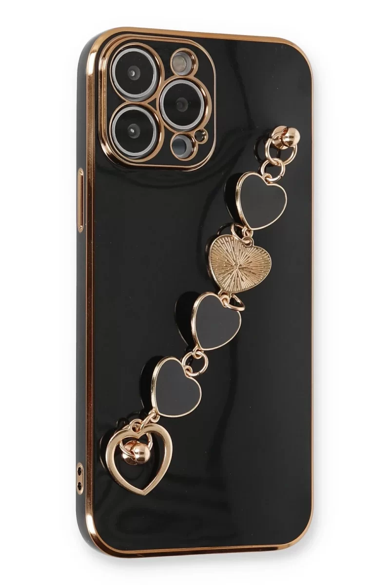 Newface Apple iPhone 14 Pro Max Kılıf Esila Silikon - Siyah