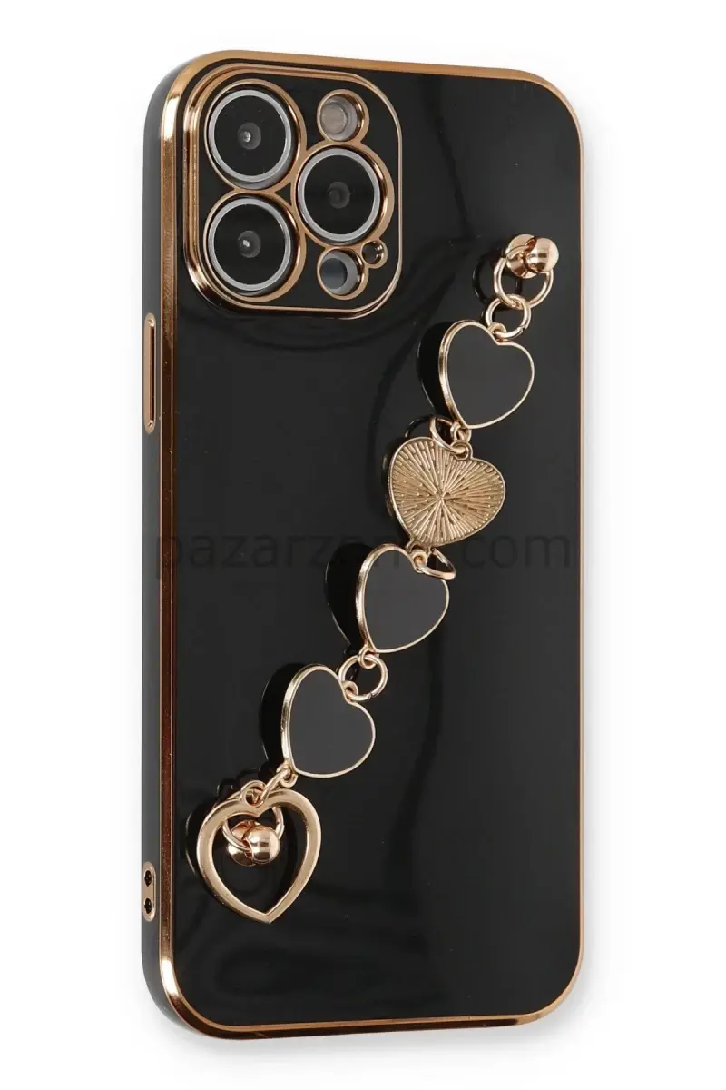 Newface Apple iPhone 14 Pro Max Kılıf Esila Silikon - Siyah