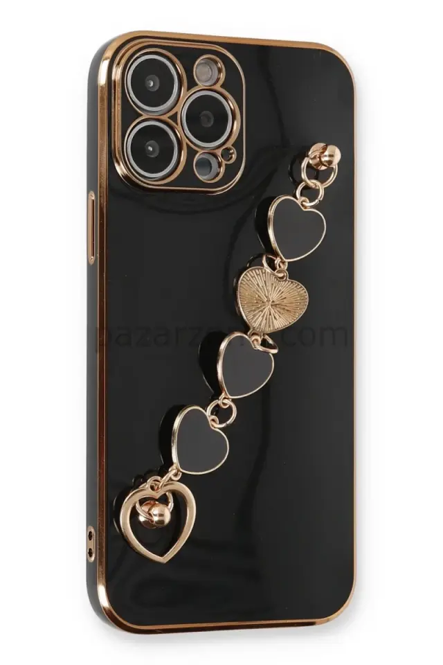 Newface Apple iPhone 14 Pro Max Kılıf Esila Silikon - Siyah