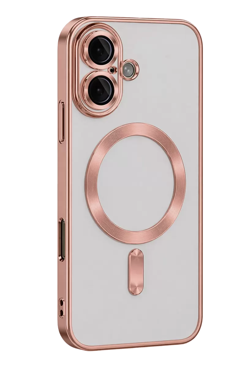 Newface Apple iPhone 16 Kılıf Kross Magneticsafe Kapak - Rose