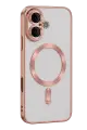 Newface Apple iPhone 16 Kılıf Kross Magneticsafe Kapak - Rose