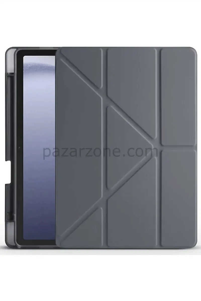 Newface Huawei Honor Pad X9 11.5 Kılıf Kalemlikli Mars Tablet Kılıfı - Koyu Gri