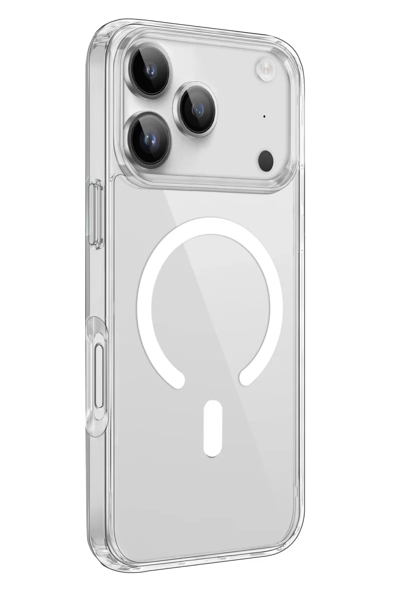 Newface Apple iPhone 17 Pro Kılıf Pc Real Magsafe Kapak - Şeffaf