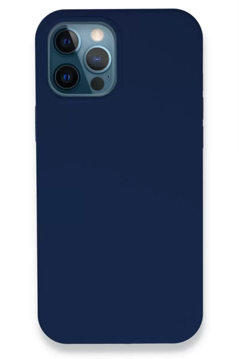 Newface Apple iPhone 12 Pro Kılıf Lansman Legant Silikon - Lacivert
