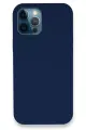 Newface Apple iPhone 12 Pro Kılıf Lansman Legant Silikon - Lacivert
