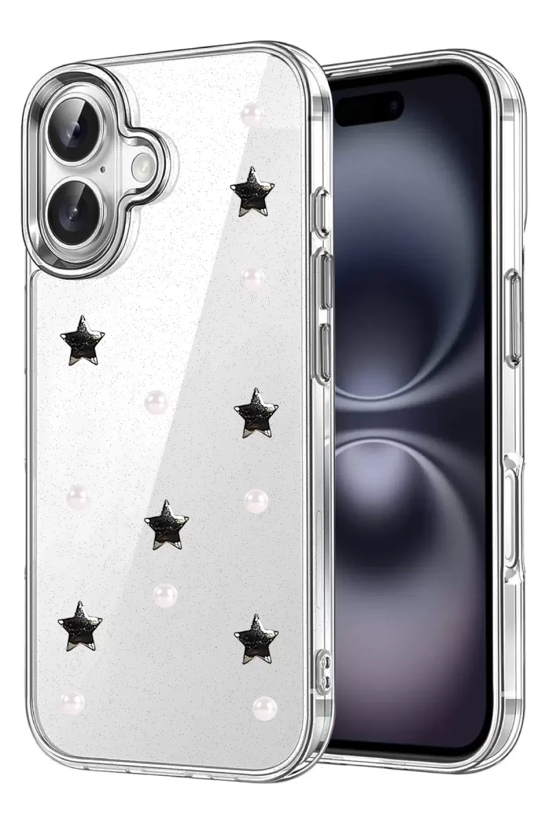 Newface Apple iPhone 16 Plus Fiyonk Desenli Kapak - Desen 7